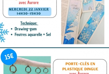 16/01 Les ateliers enfants à venir
