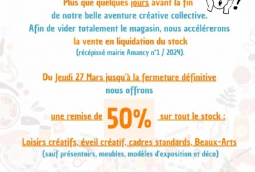 -50% sur tout le magasin ! 